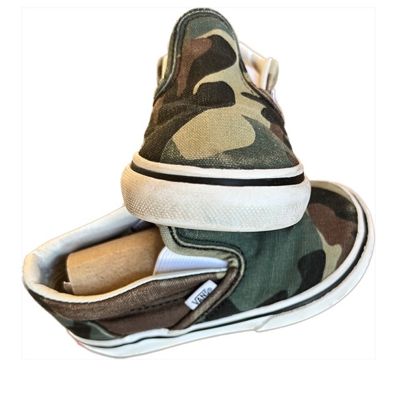 Vans Slip On Toddler Camo Sneakers - Picture 3 of 5